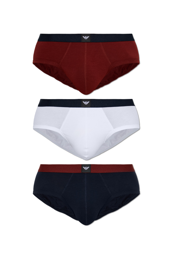 Three-Pack Logo Briefs od Emporio Armani