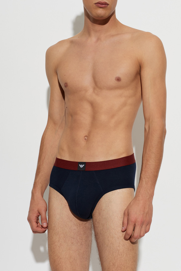 Emporio Armani Emporio Armani Men's Briefs Three-Pack with Logo