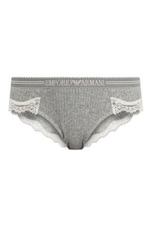 Briefs with lace inserts