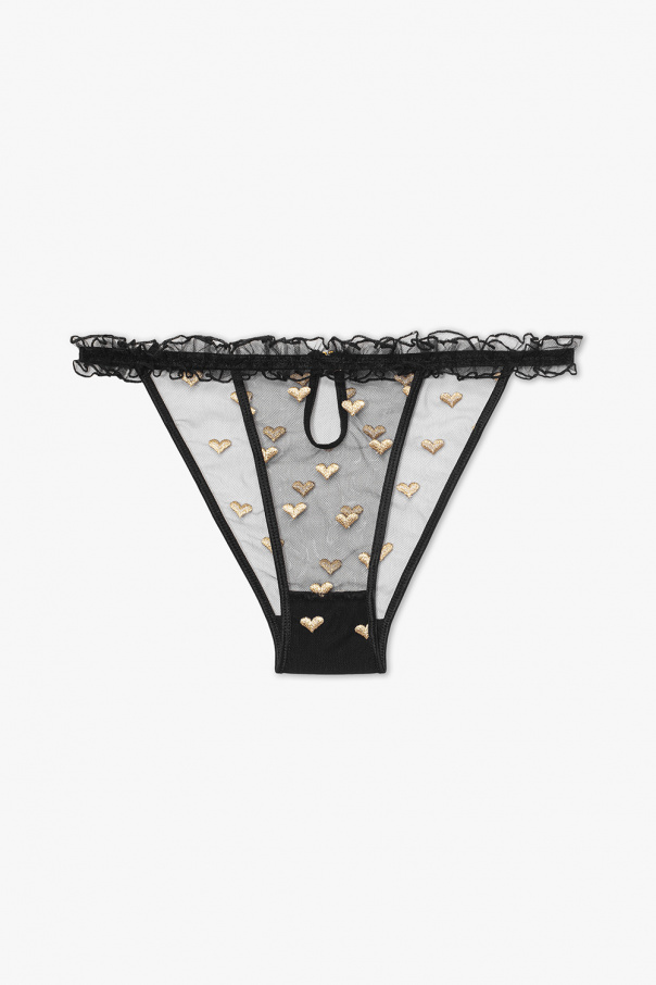 Le Petit Trou ‘OR’ embroidered briefs