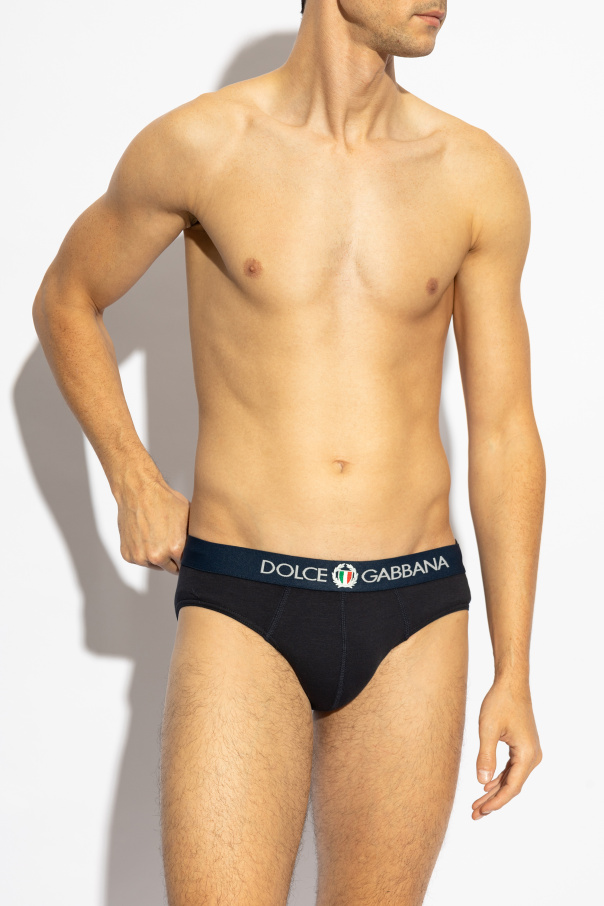 Dolce & Gabbana Logo-appliqued briefs