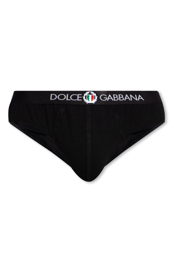 Dolce & Gabbana Logo-appliqued briefs