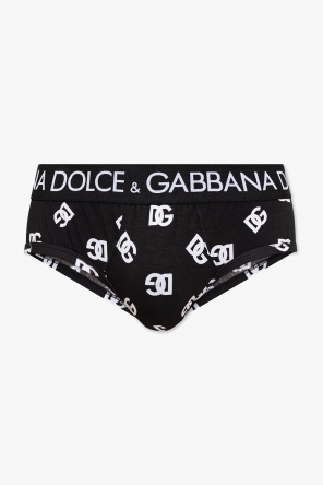Briefs with logo od Dolce & Gabbana flower bead chain necklace
