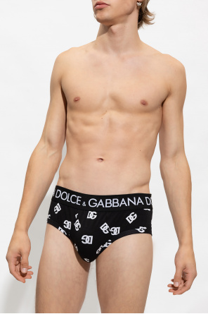 Briefs with logo od Dolce & Gabbana flower bead chain necklace