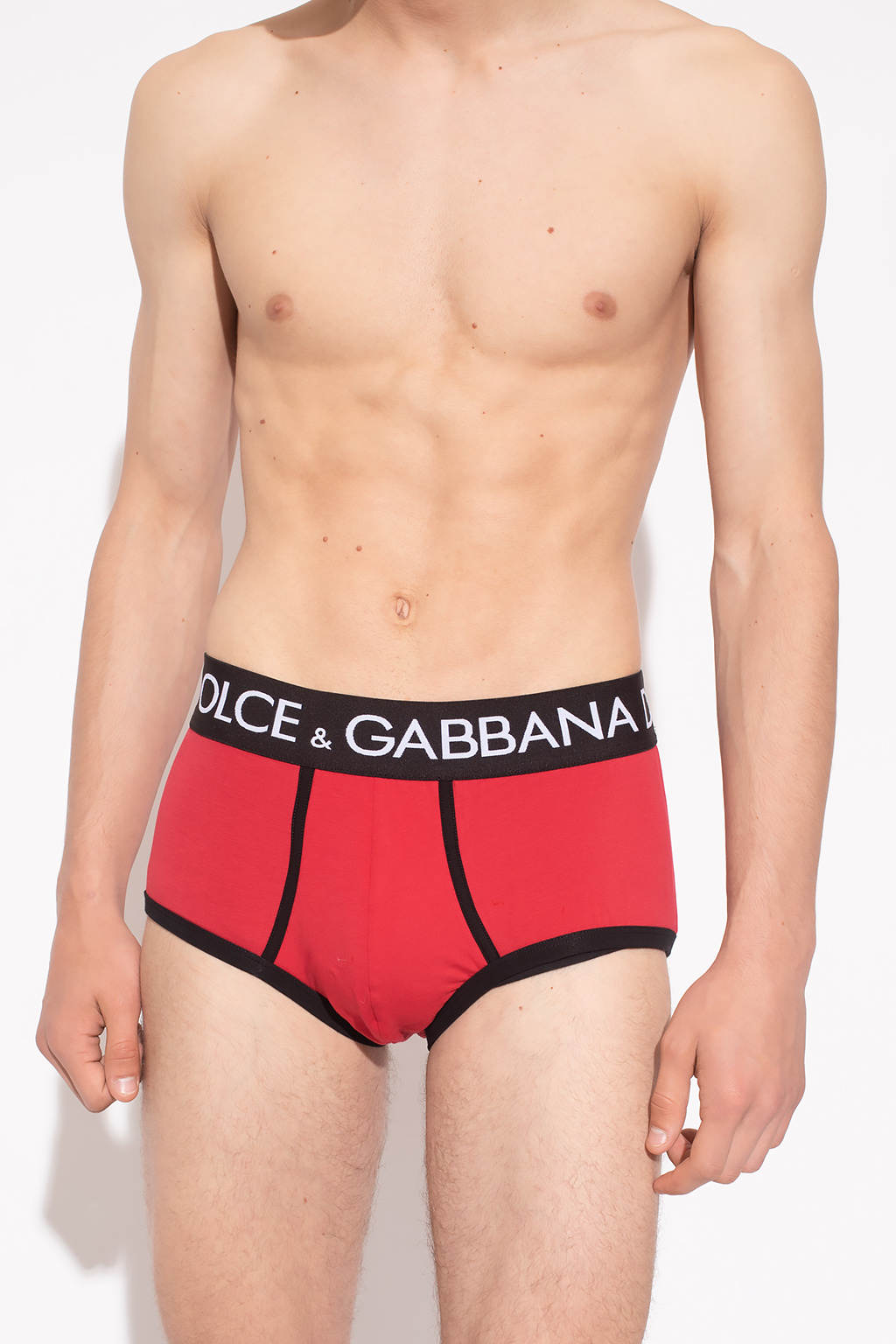 White Daymaster Sneakers In Stretch Knit Dolce & Gabbana Man Briefs with logo