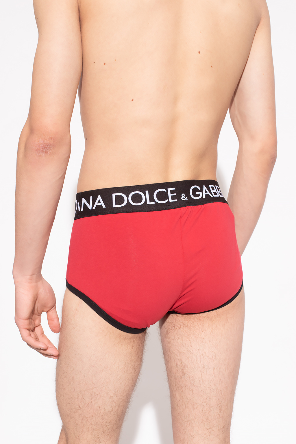 White Daymaster Sneakers In Stretch Knit Dolce & Gabbana Man Briefs with logo