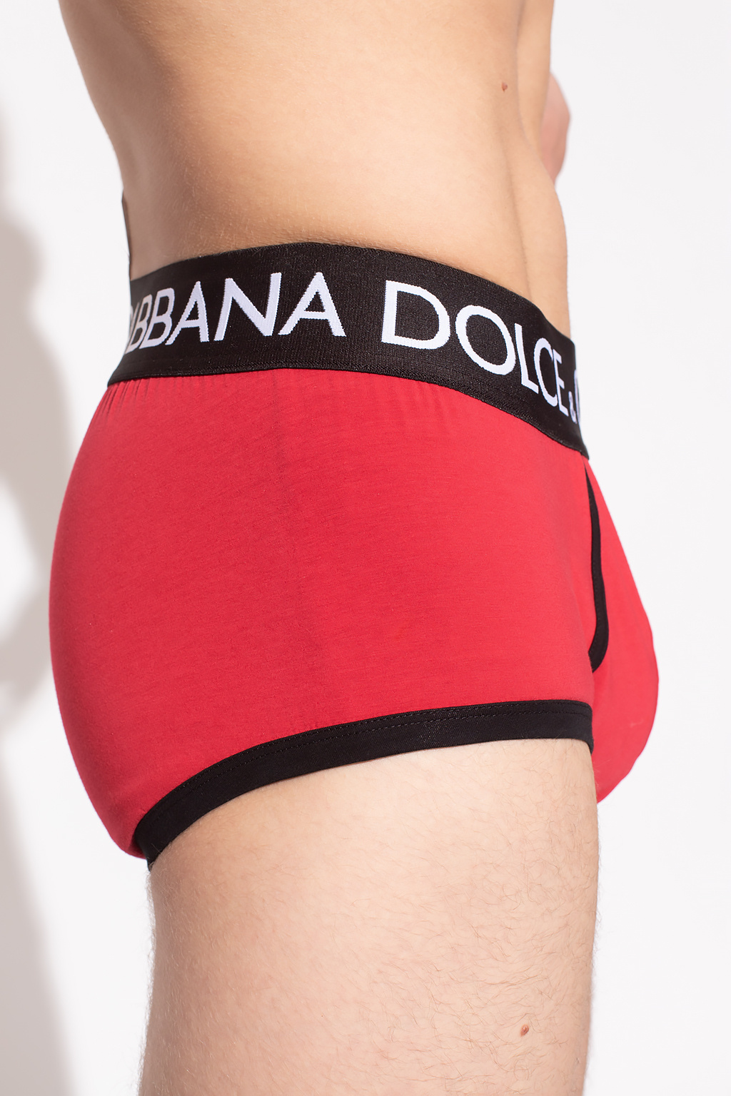 White Daymaster Sneakers In Stretch Knit Dolce & Gabbana Man Briefs with logo