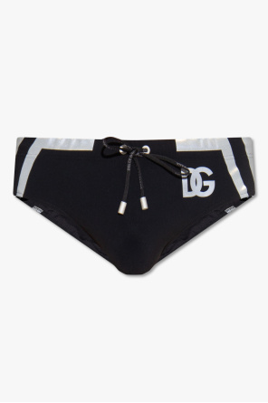 Swim briefs with logo od Dolce & Gabbana