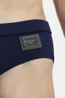 Dolce & Gabbana NAVY BLUE Swim shorts with logo