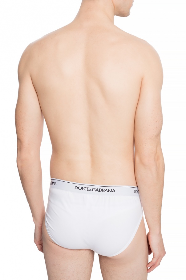 Dolce & Gabbana logo plaque flat shoulder bag Briefs 2-pack