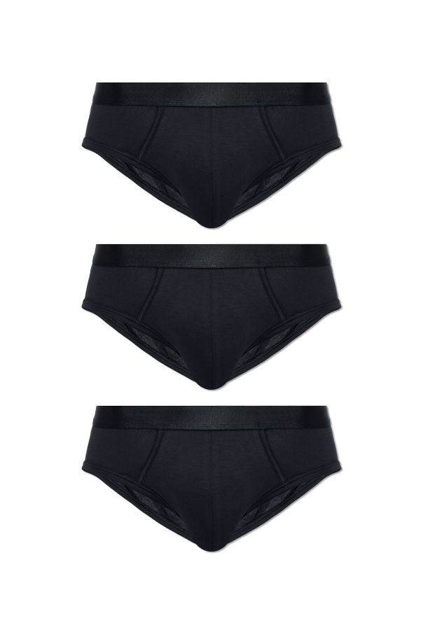 Three-pack briefs with logo od CDLP