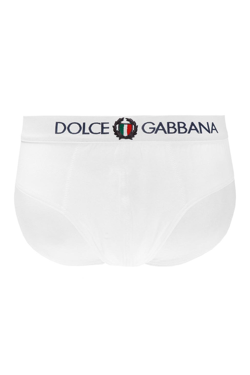 Dolce & Gabbana Kids logo-letter zipped coat Logo briefs
