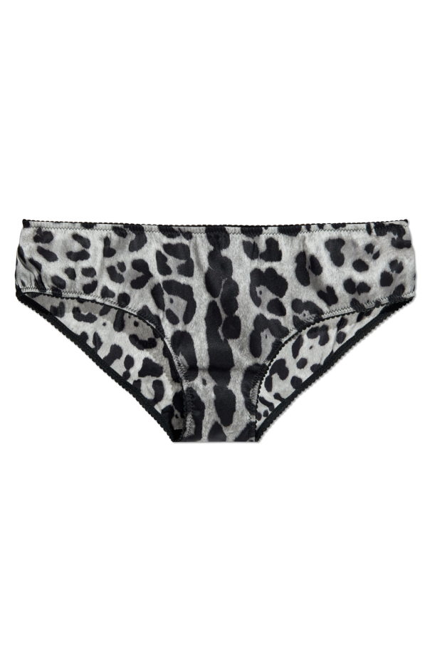 Silk briefs with animal print, zdjęcie 1 Silk briefs with animal print od Dolce & Gabbana