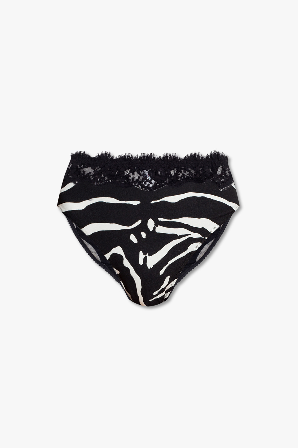 dolce Cordhose & Gabbana DG paint-splatter silk headscarf Briefs with animal pattern