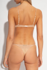 Oseree Transparent thong with crystals