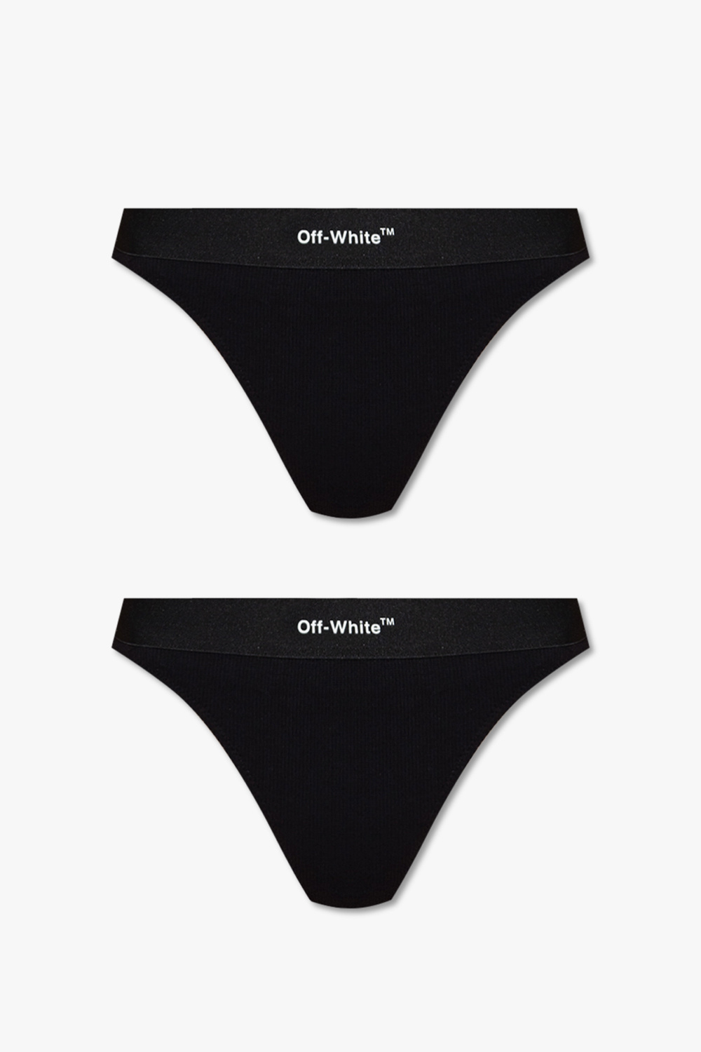 Off-White Branded thong two-pack