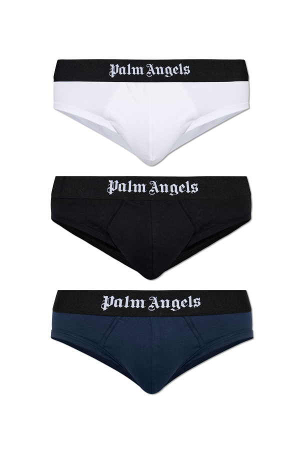 Three-pack of briefs with logo od Palm Angels