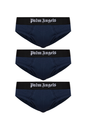 Three-pack of briefs with logo