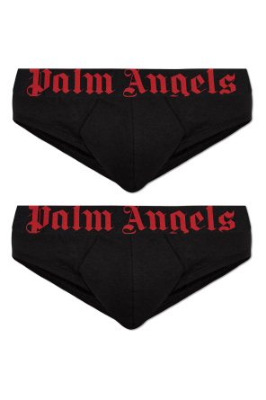 Two-pack of briefs with logo
