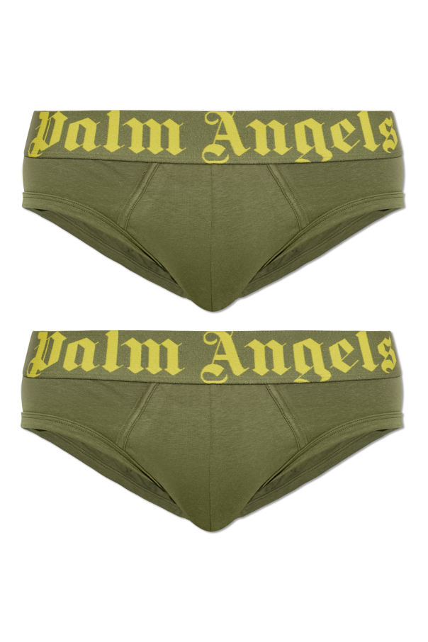 2-pack briefs with logo od Palm Angels