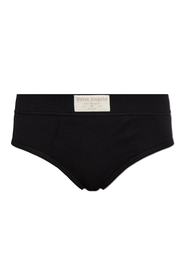 Cotton high-waisted briefs od Palm Angels