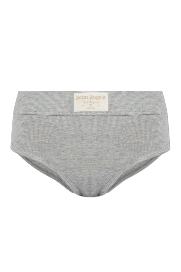High-waisted cotton briefs od Palm Angels
