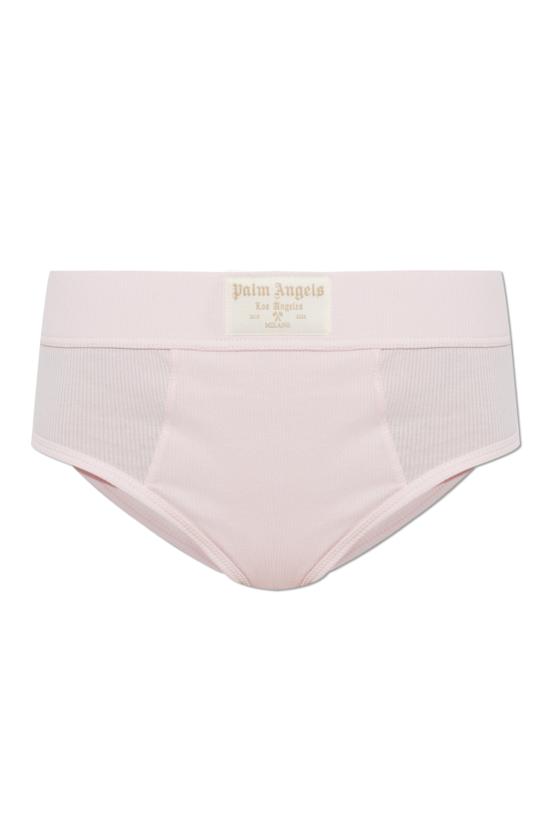 High-waisted cotton briefs od Palm Angels