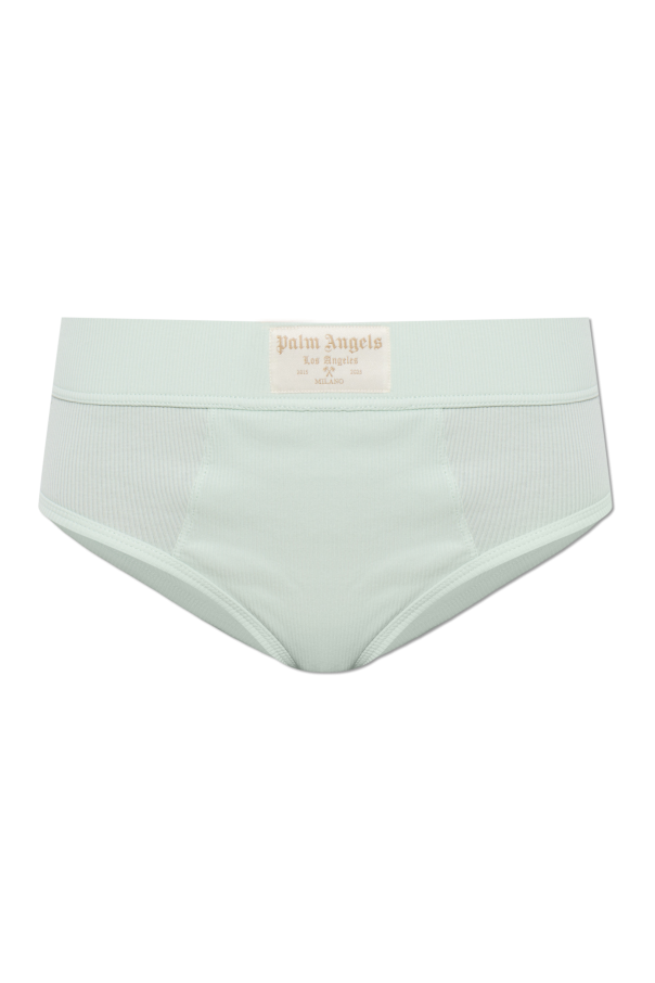 High-waisted cotton briefs od Palm Angels