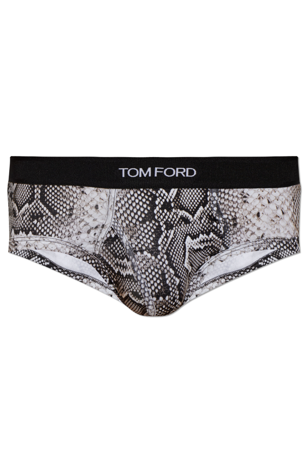 Cotton briefs with animal motif od Tom Ford