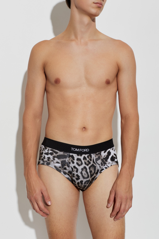 Tom Ford Cotton briefs with animal motif