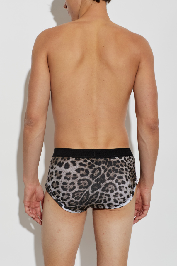 Tom Ford Cotton briefs with animal motif