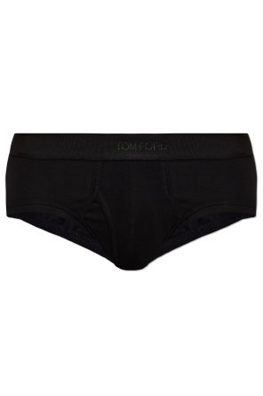 Cotton briefs with logo