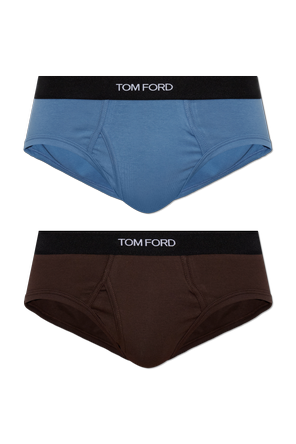 Two-pack briefs with logo