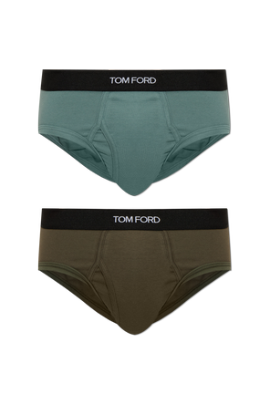 Two-pack briefs with logo