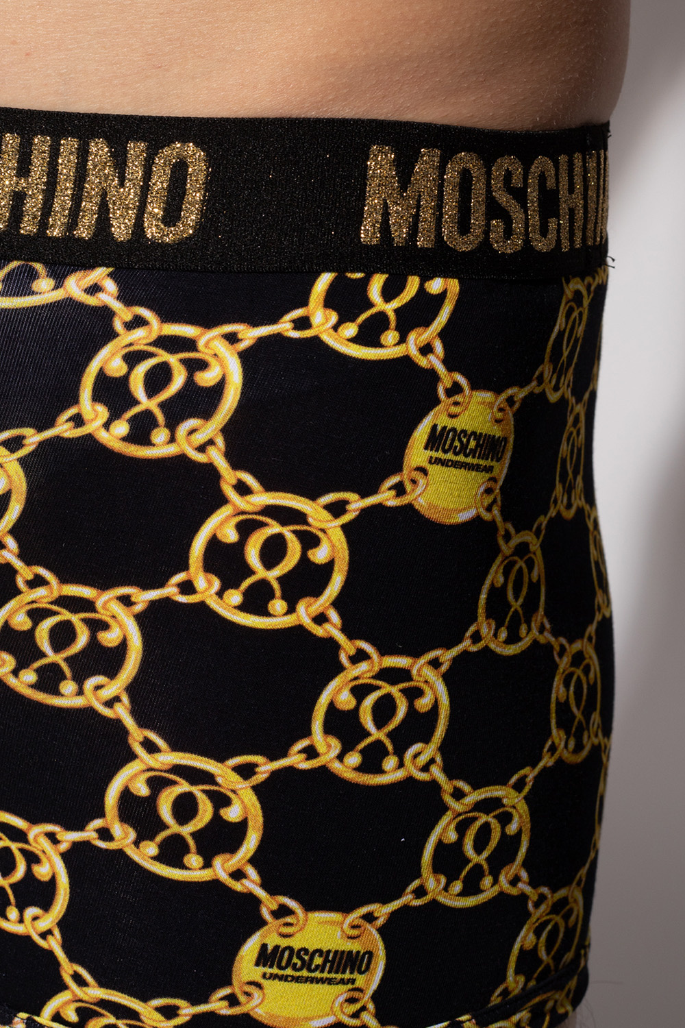 Moschino logo-print bomber-jacket - Brown