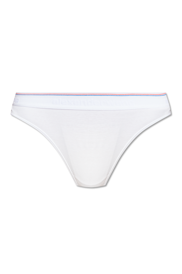 Alexander Wang Thong Underwear in Light Heather Grey
