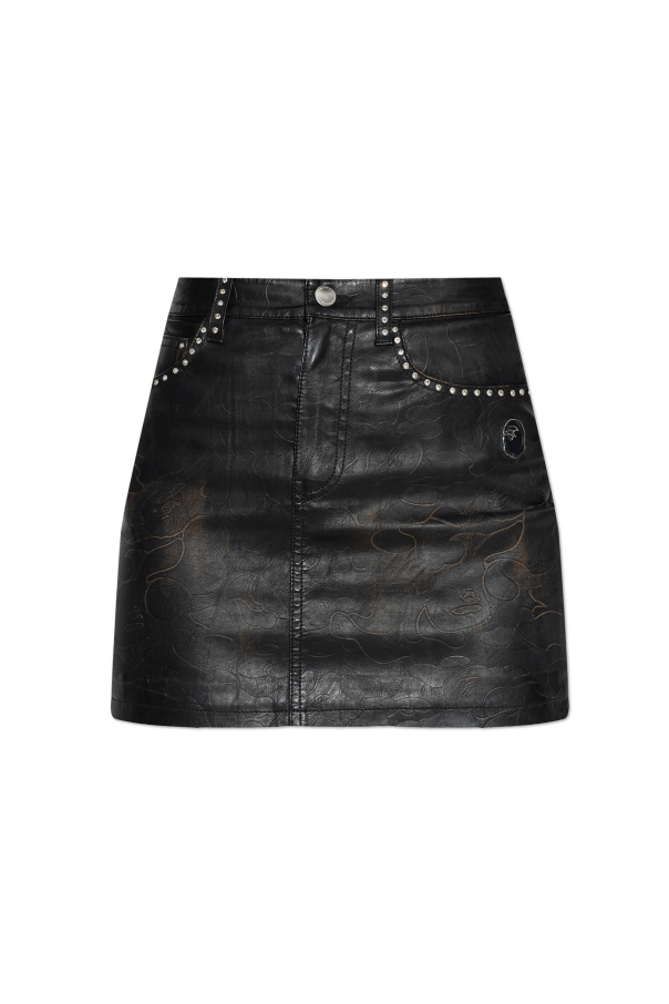 Eco-leather skirt od A BATHING APE®