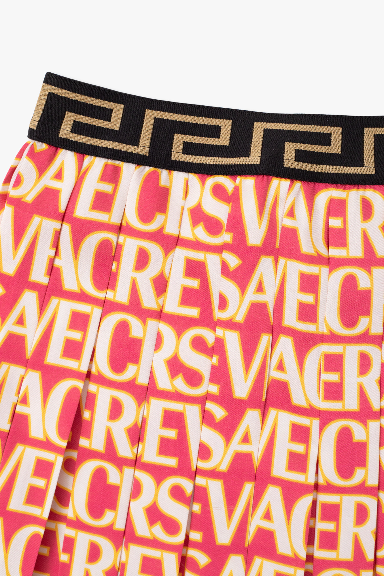 Versace Kids Pleated skirt with logo