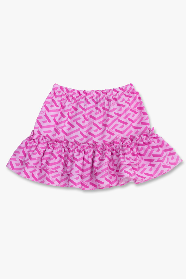 Versace Kids Skirt with ‘La Greca’ pattern