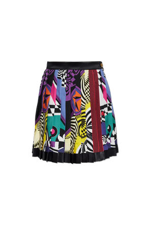Silk skirt with "Teatro" print