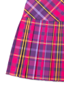 Versace Kids Checked pleated skirt