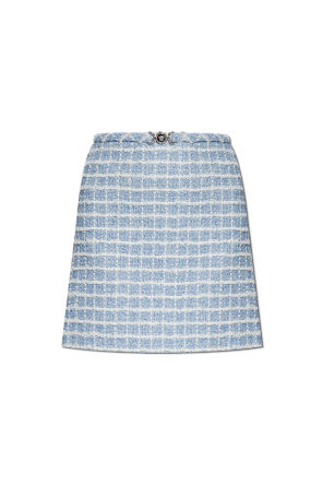 Tweed skirt with lurex thread