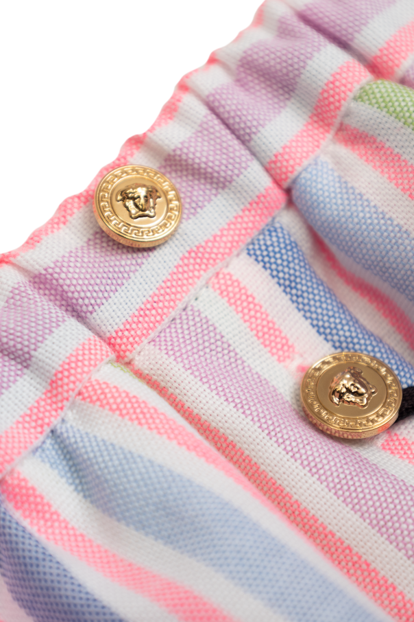 Versace Kids Spódnica ze wzorem w pasy