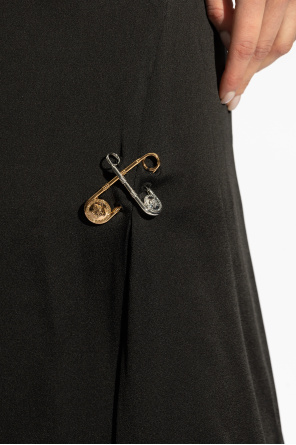 Versace Skirt with decorative safety pins