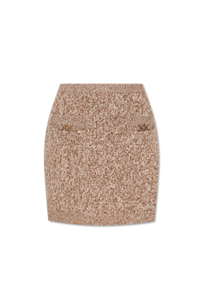 Skirt with wool trim