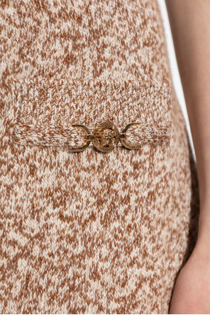 Versace Falda con acabado de lana