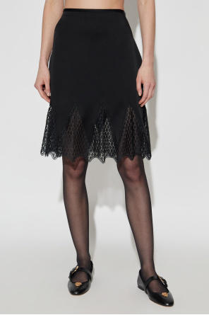 Versace Falda con inserciones de encaje