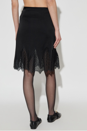 Versace Falda con inserciones de encaje