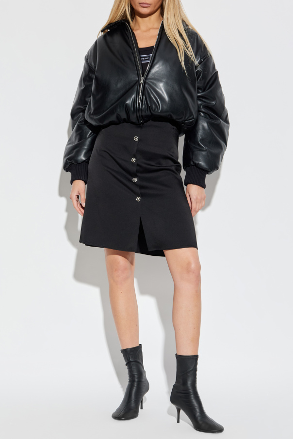 Versace Falda satinada