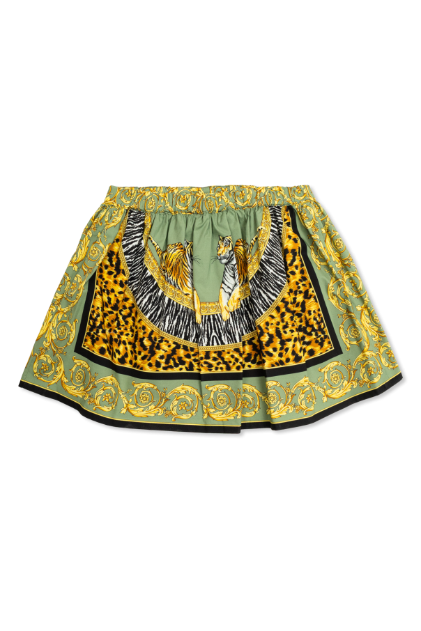 Versace Kids Printed skirt